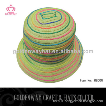 floral mix color lady hats bucket hats beach sun hat